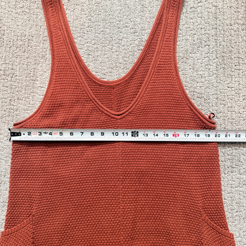 Free People Rust Brown Knit Tank Jumpsuit - Picture 4 of 8